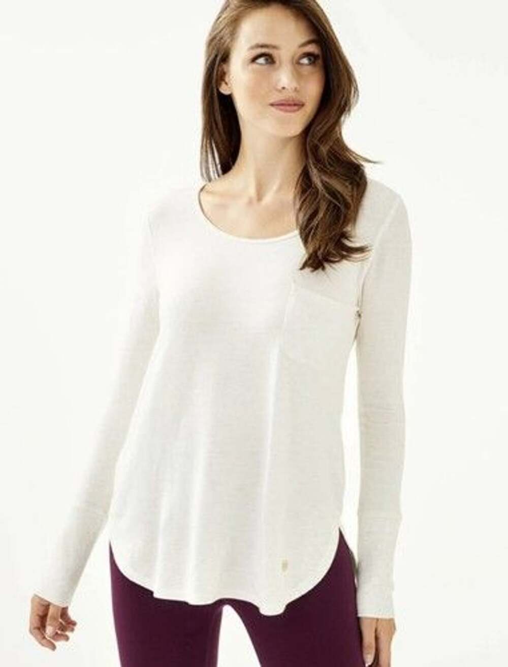 Lilly Pulitzer Luxletic Kerah Soft Modal Lounge Long Sleeve Tee Shirt XS